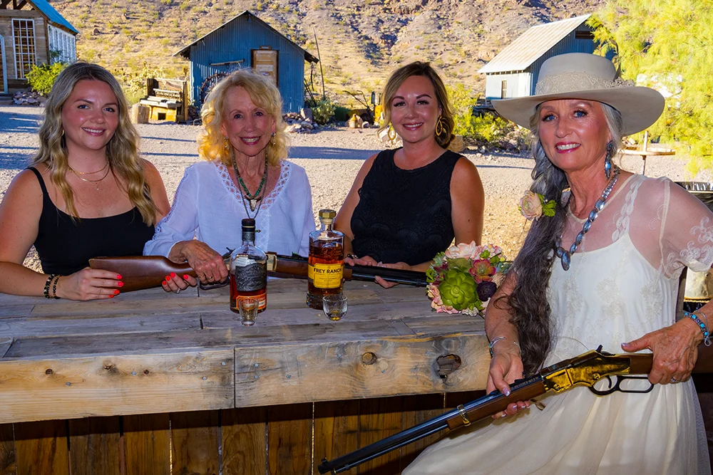 Wedding couple at Nelson Ghost Town